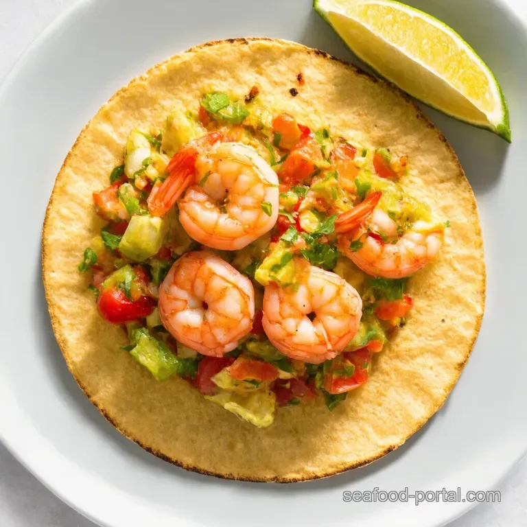 Spicy Shrimp Crab Tostada Ceviche