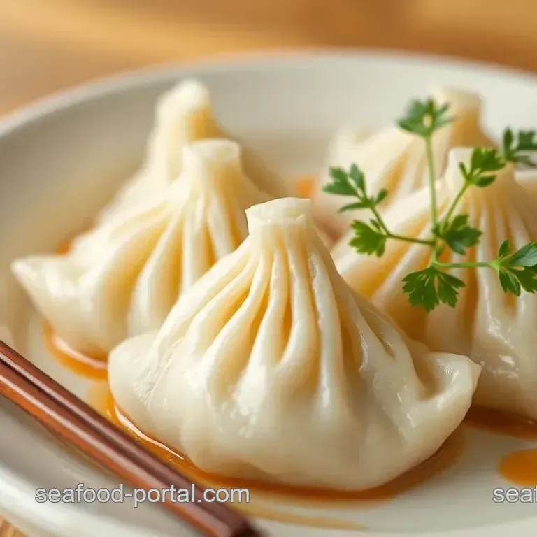 Steam Prawn Dumplings with Ginger Flavor