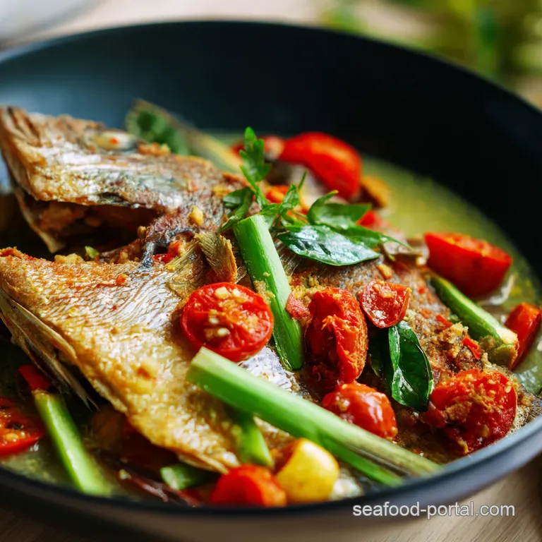 Steamed Pomfret Drenched in a Zesty Tom Yum Dream