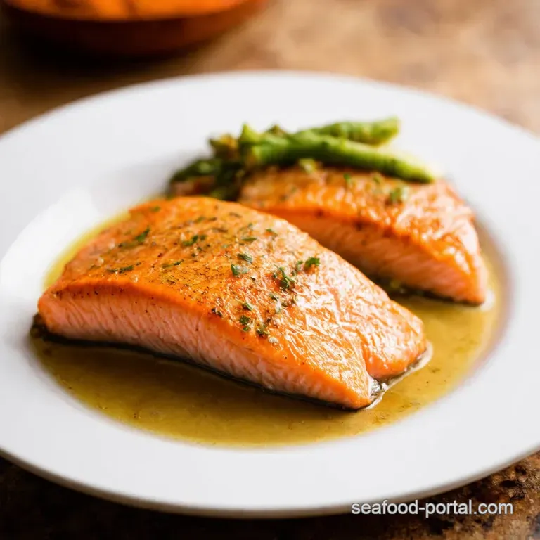 Sticky Garlic Butter Salmon So Good Youll Lick the Plate presentation