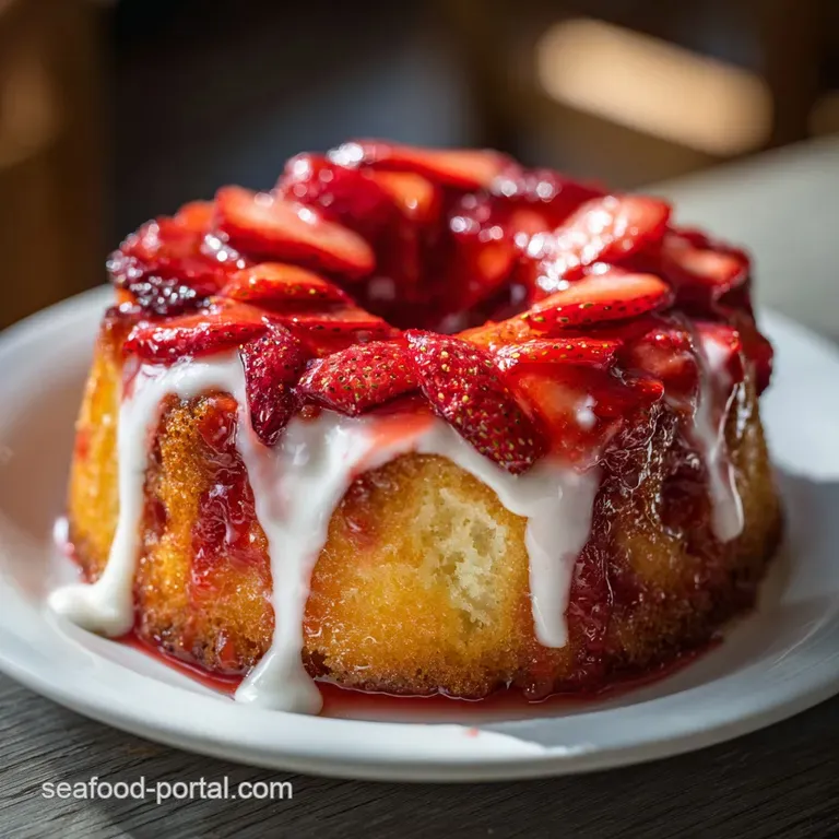 Strawberry Poke Cake: Velvety and Jam Infused