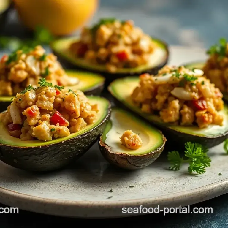 Savory Stuffed Avocado Oysters