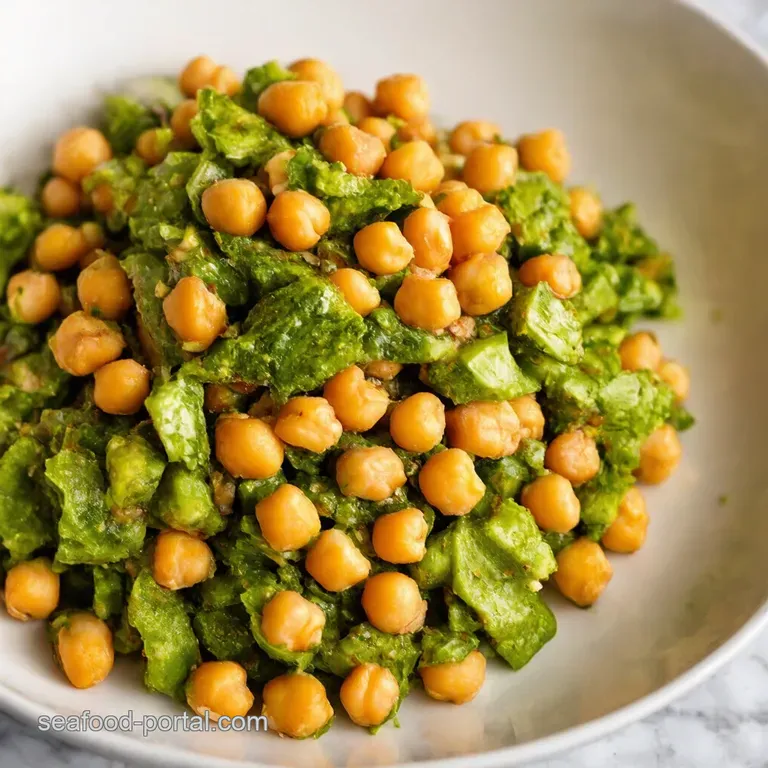 Sunshine Chickpea Salad a Taste of the Mediterranean presentation