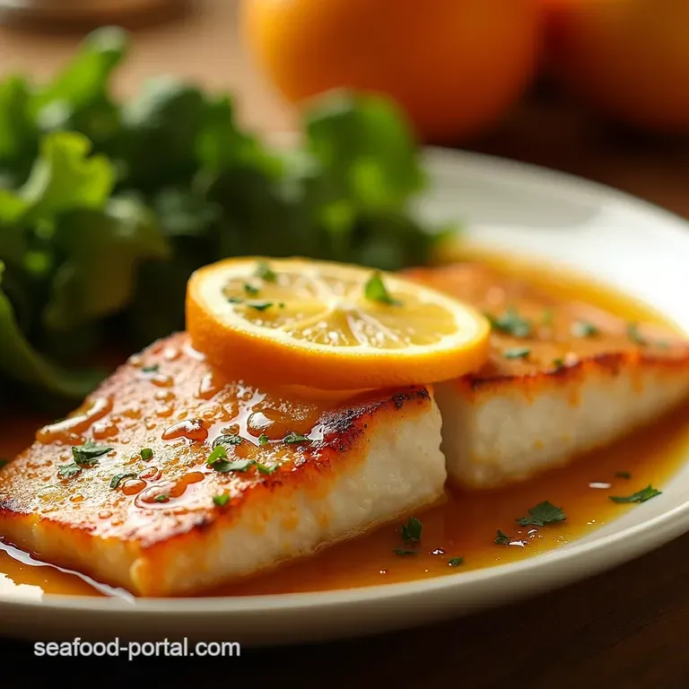 Sunshine Citrus Fish Orange Glazed Fillets presentation