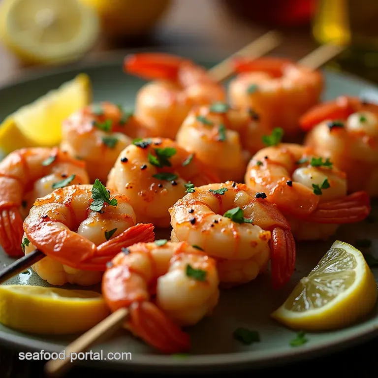 Sunshine Shrimp Skewers Your Goto Healthy Grill Recipe presentation