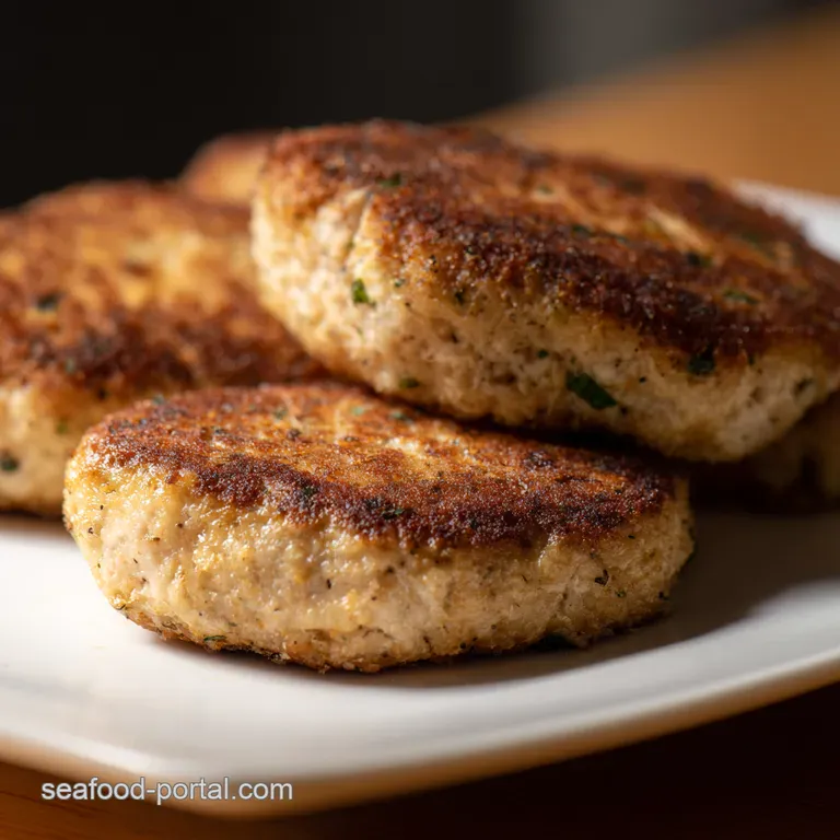 Super Speedy Tuna Patties presentation