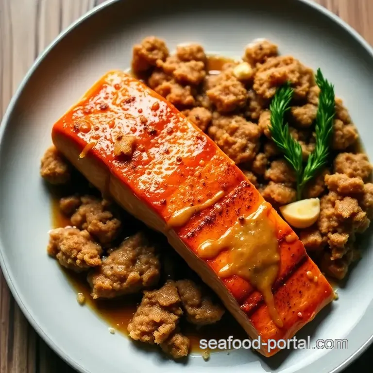 Sweet and Savory Brown Sugar Dijon Salmon presentation