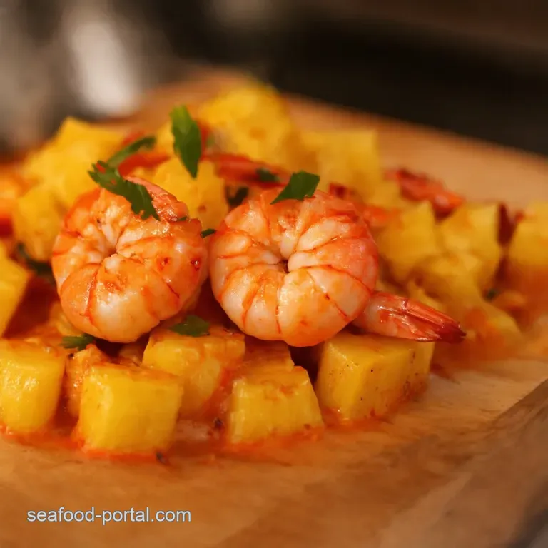 Sweet Chili Pineapple Shrimp a Taste of Paradise presentation