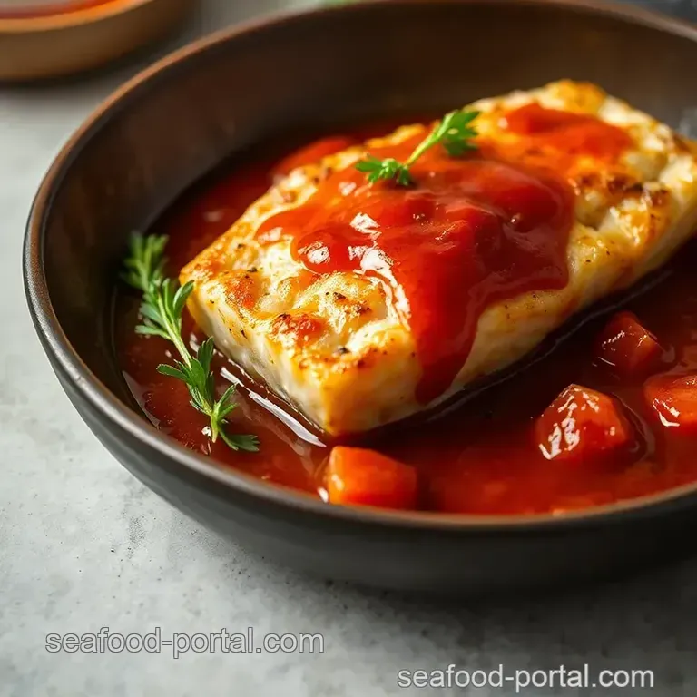 Pan-Seared Seabass with Sweet Chilli Sauce presentation