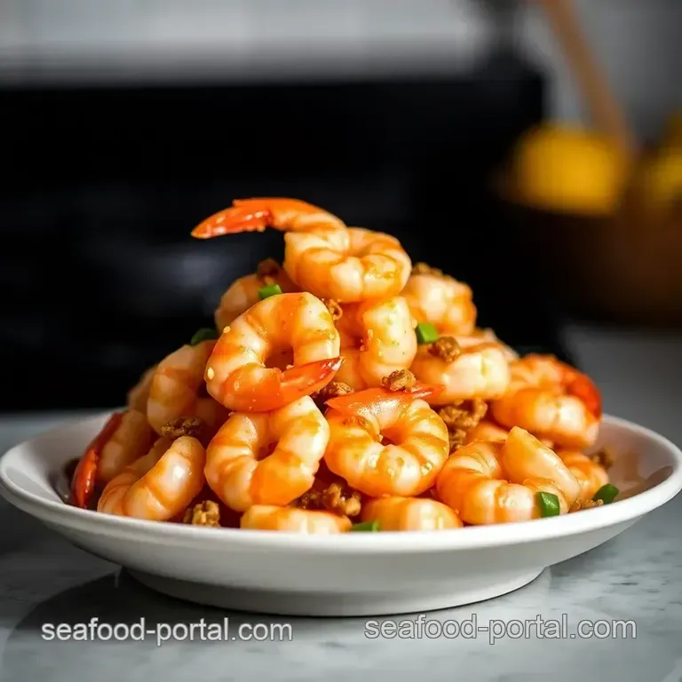 Sweet & Crunchy Honey Walnut Shrimp Delight presentation