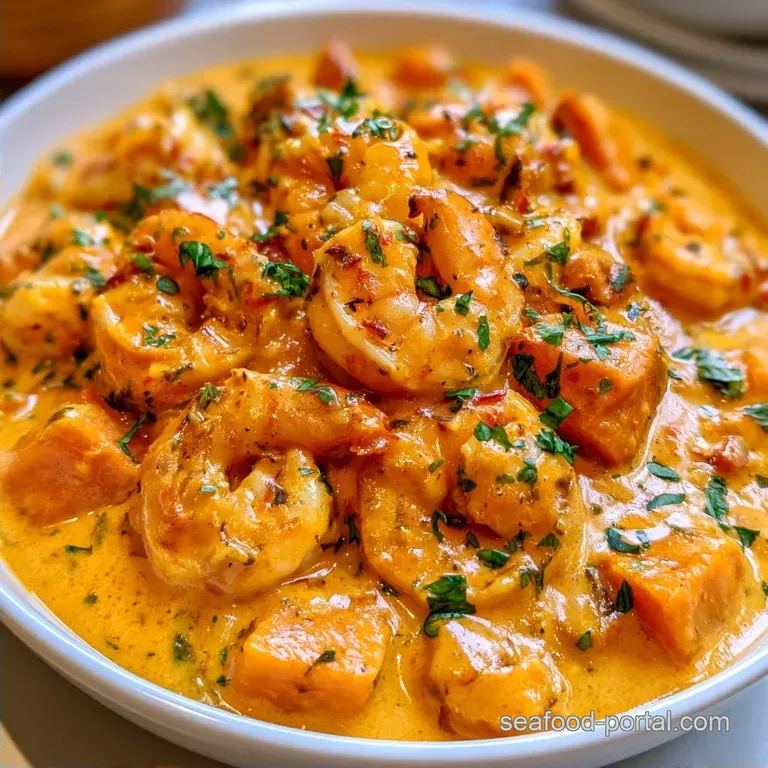 Sweet Potato Seafood Curry with Coconut Milk