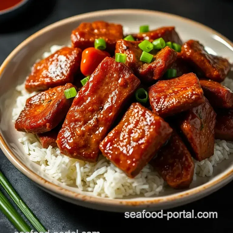Sweet & Savory Grilled Korean Short Ribs (Galbi) presentation