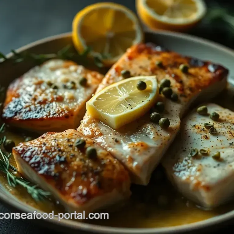 Swordfish Steaks with Lemon-Caper Butter Sauce