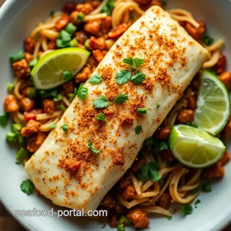 Tacos de Halibut: Fresh and Flavorful Fish Tacos with Lime-Cilantro Slaw presentation