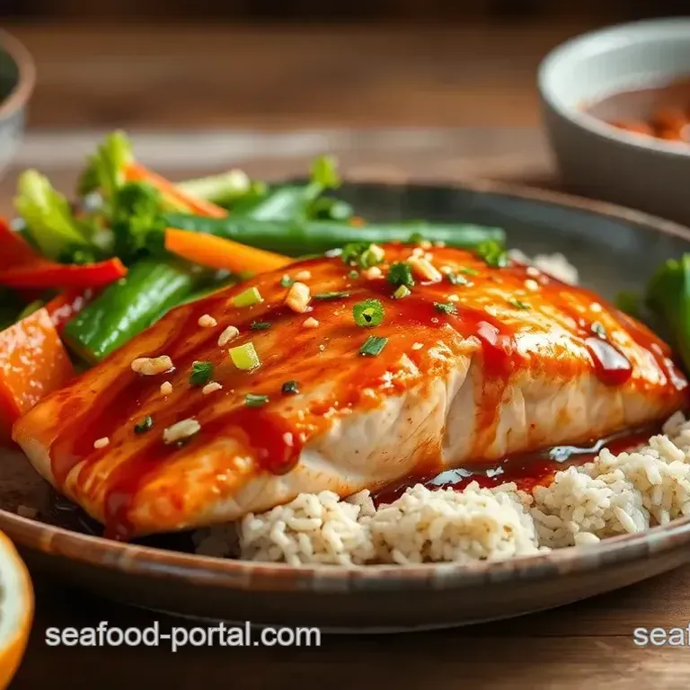 Baked Teriyaki Salmon with Fresh Veggies