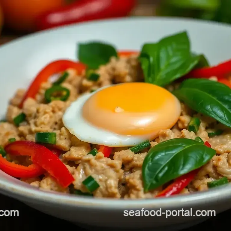 Thai Basil Chicken Stir-Fry with Soft-Sunny Egg