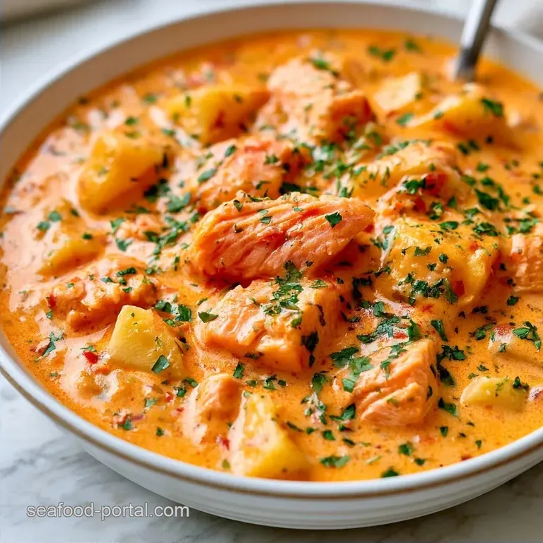 Healthy Thai Coconut Salmon Chowder