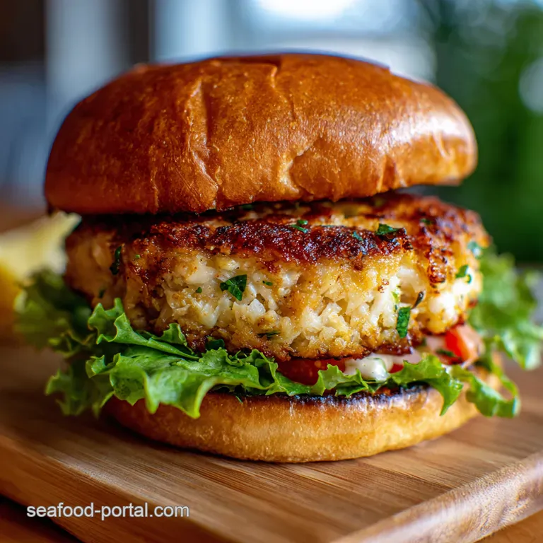 The Absolutely Crabulous Crab Cake Sandwich presentation