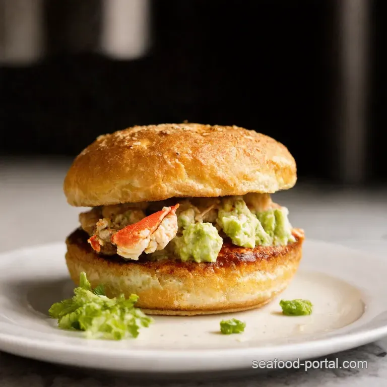 The Crabby Patty Perfection the Ultimate Crab Salad presentation
