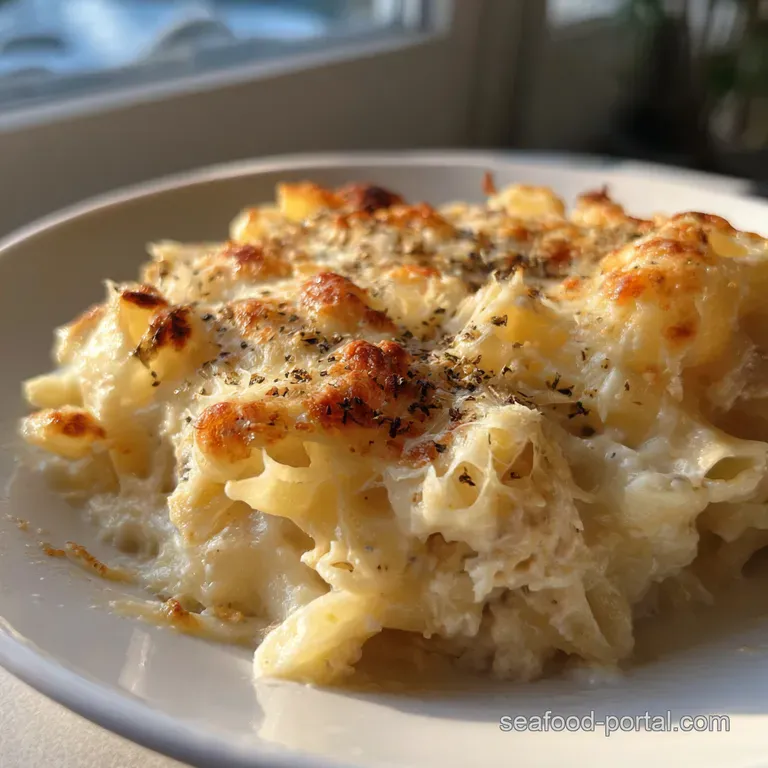 The Great British Tuna Bake Cheesy Creamy and Utterly Comforting presentation