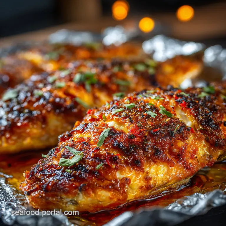 The Juiciest Grilled Fish in Foil presentation