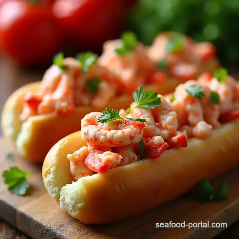 The Lazy Lobster Lovers Dream Buttered Lobster Rolls presentation
