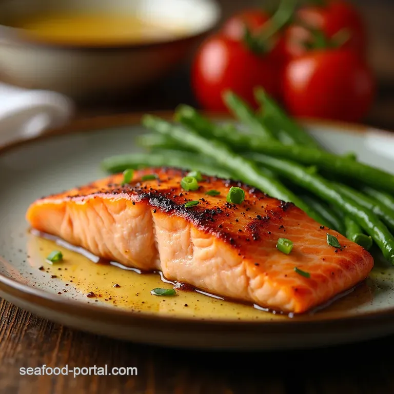 The Meltsinyourmouth Ovenbaked Salmon presentation