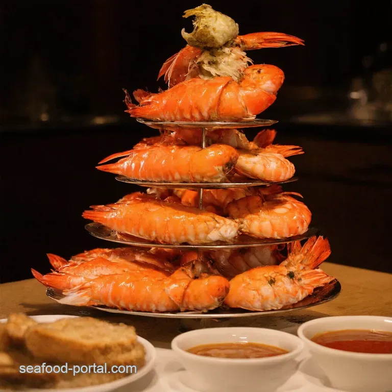 The Neptunes Ascent a Seafood Tower Extravaganza presentation