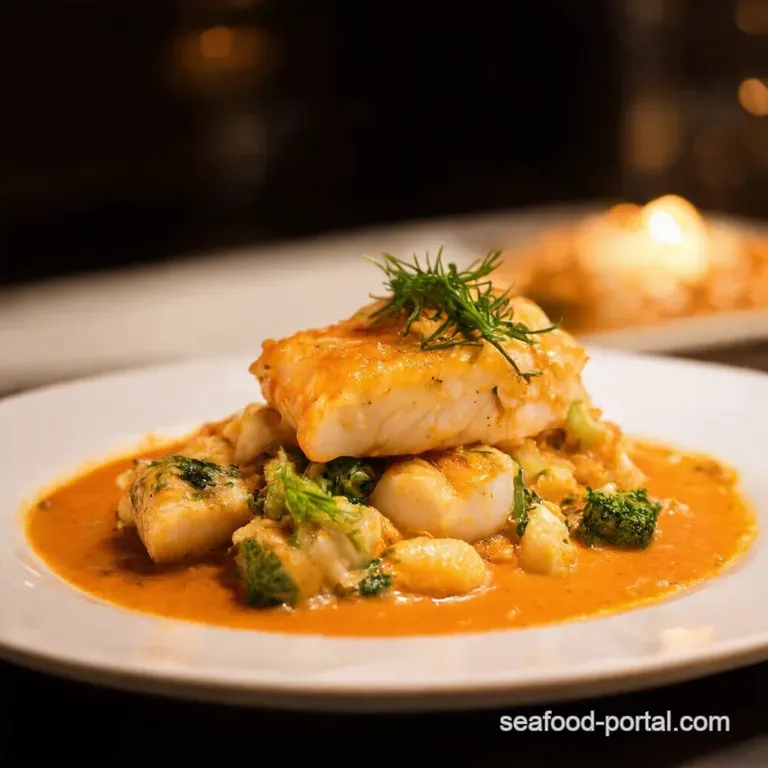 The Neptunes Embrace a Luxurious Seafood Cassolette presentation