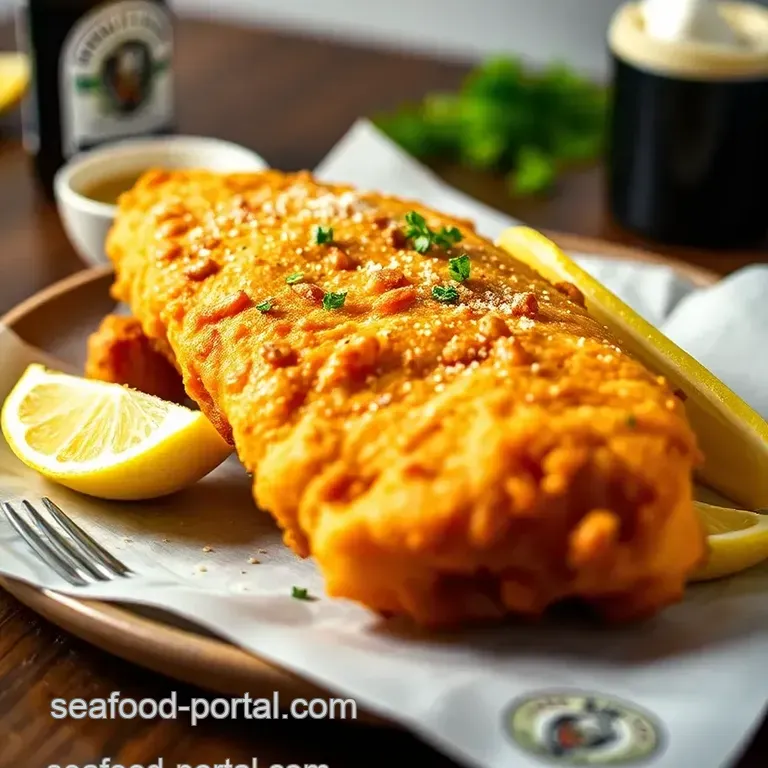 The Perfect Crispy Beer-Battered Fish (Pub-Style!) presentation
