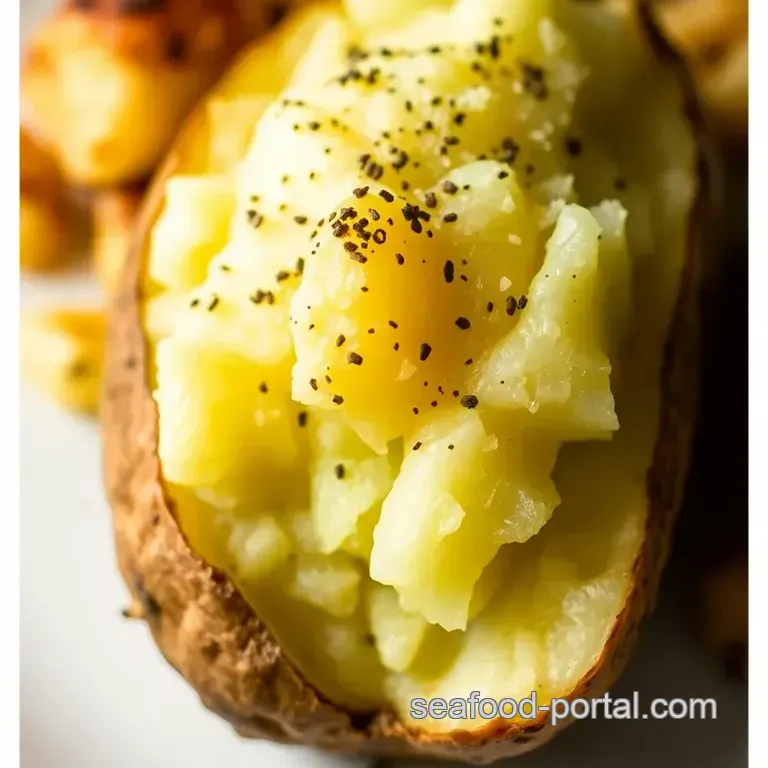 The Ultimate Baked Potato: Crispy Skin Fluffy Inside presentation
