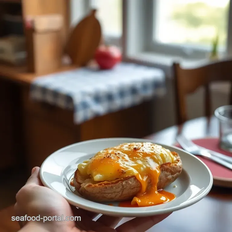 The Ultimate Cheesy DoubleBaked Potatoes Proper Jacket Spuds presentation