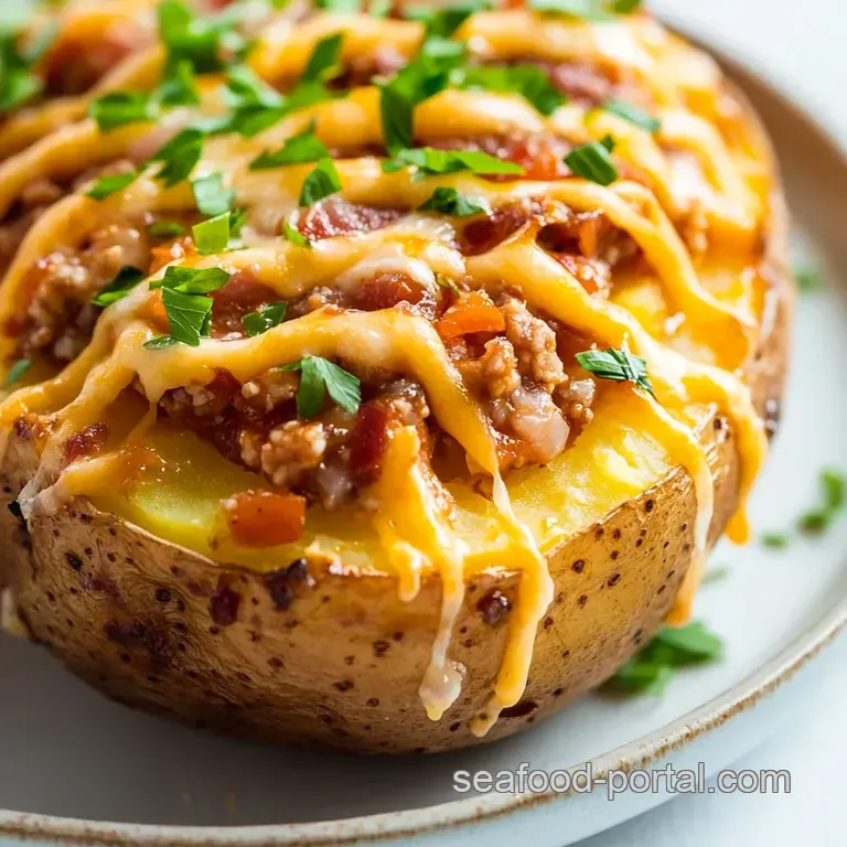 The Ultimate Loaded Baked Potato presentation
