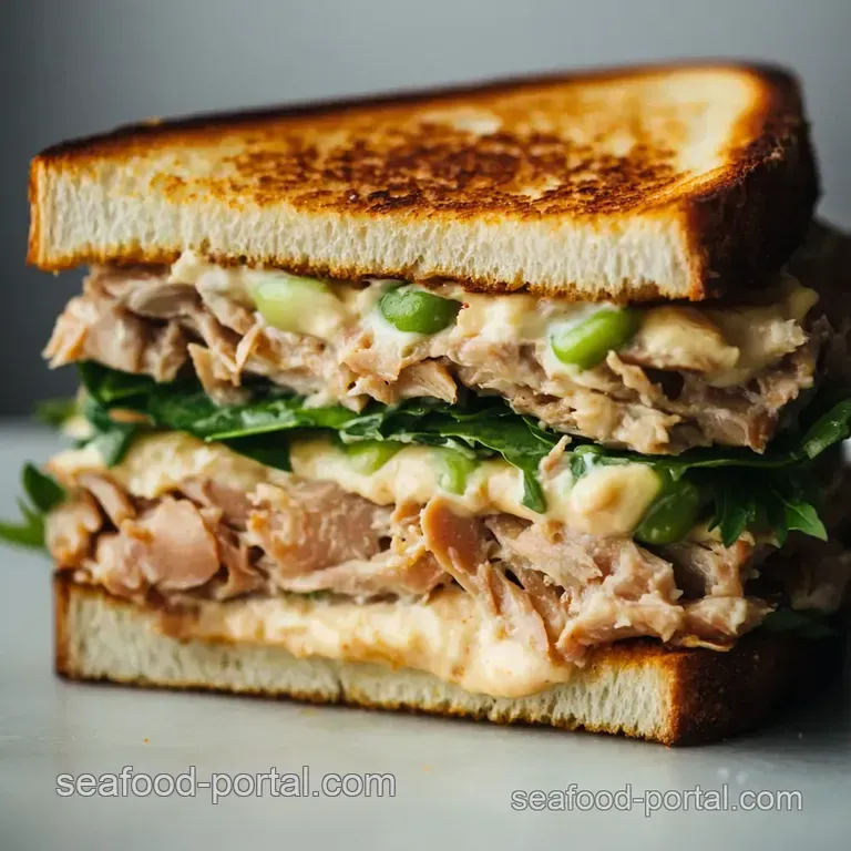 The Ultimate Tuna Melt: Crispy Gooey and Totally Addictive presentation
