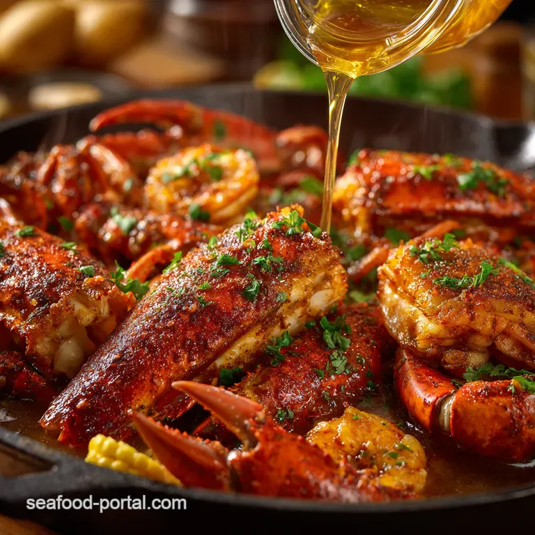 The Ultimate Vietnamese Cajun Seafood Boil presentation