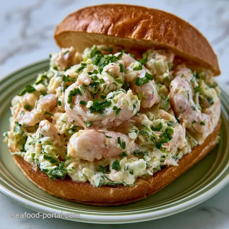 Toasted Shrimp Salad Bun with Lemon