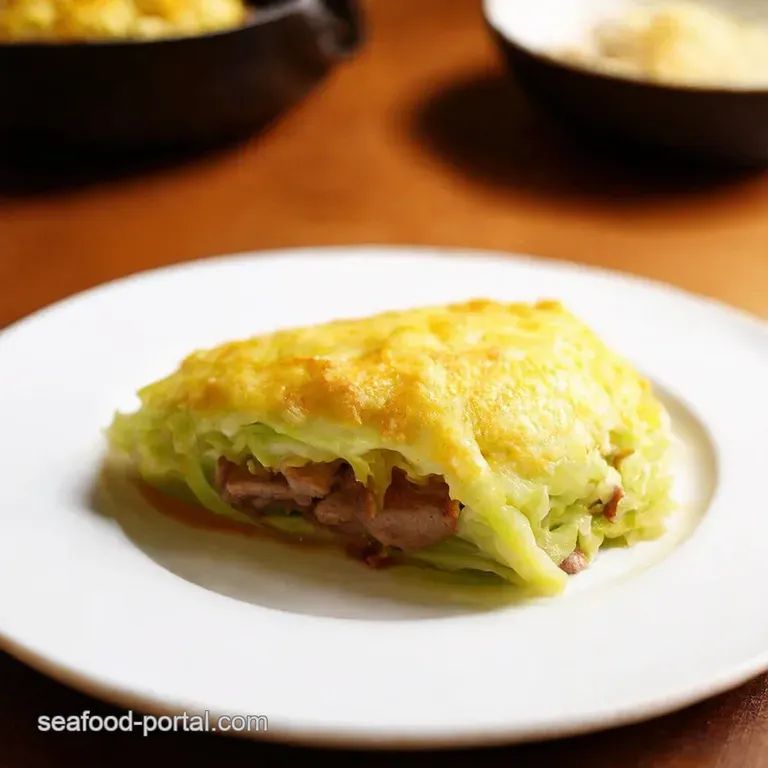 Tonpeiyaki Osakastyle Pork Cabbage Omelette presentation
