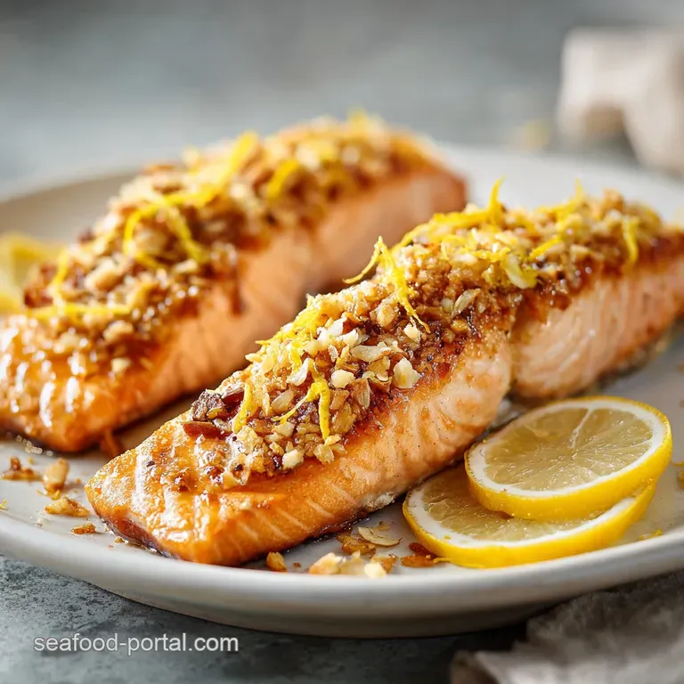 Flaky white fish fillet topped with melted garlic butter and fresh lemon rounds, served with saut&eacute;ed greens.