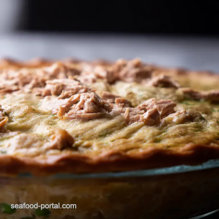 Tuna Melt Pie a Retro Comfort Classic presentation