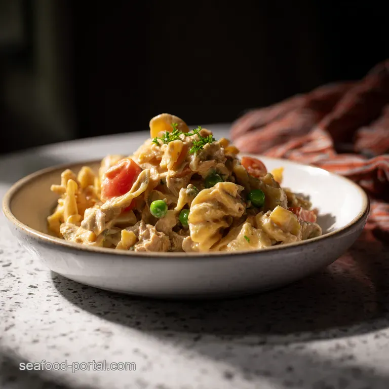 Tuna Noodle Casserole a Comfort Classic Reimagined presentation