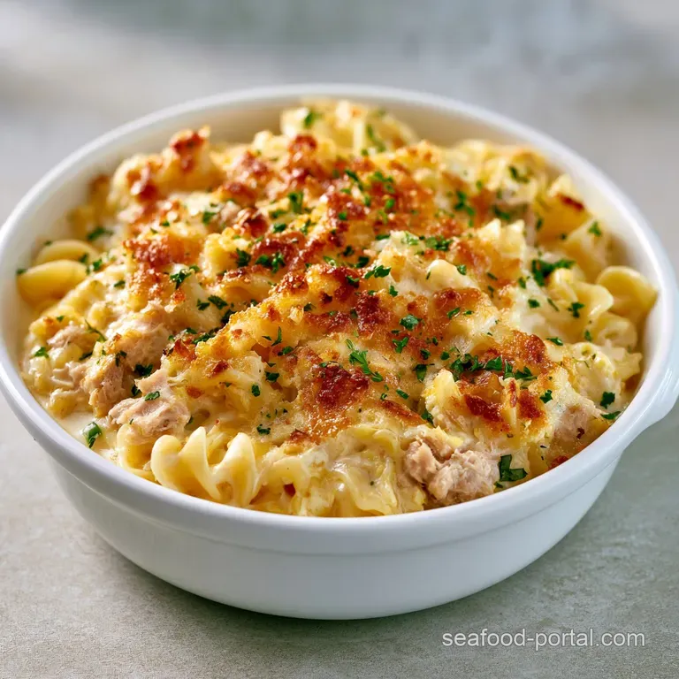 Tuna Noodle Casserole: Old Fashioned from Scratch