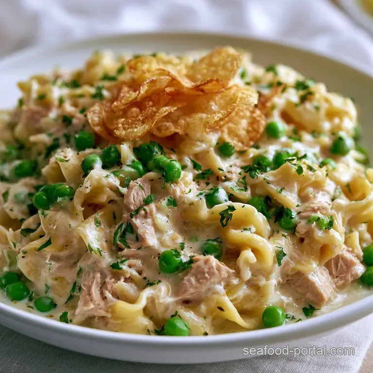 Old Fashioned Tuna Noodle Casserole With Chips