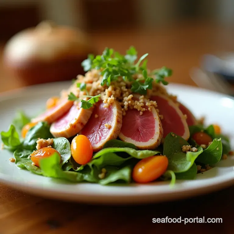 Tuna Power Up the Ultimate Highprotein Salad presentation