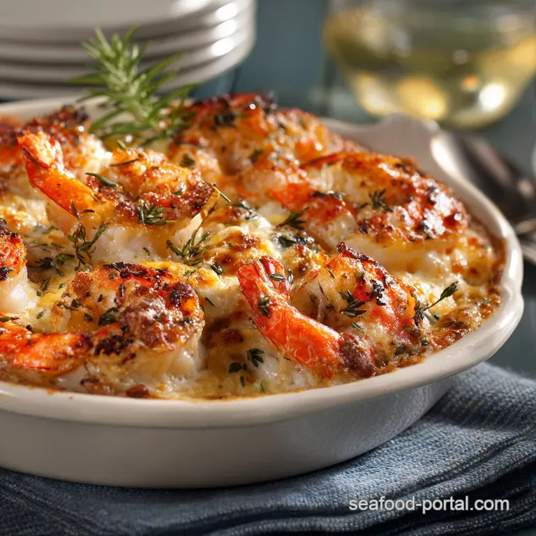 Baked Stuffed Shrimp Casserole: the Ultimate Butter-Kissed New England Bake presentation