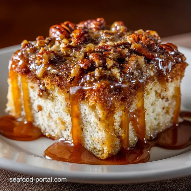 Butter Pecan Praline Poke Cake: the Ultimate Recipe for Southern Decadence presentation