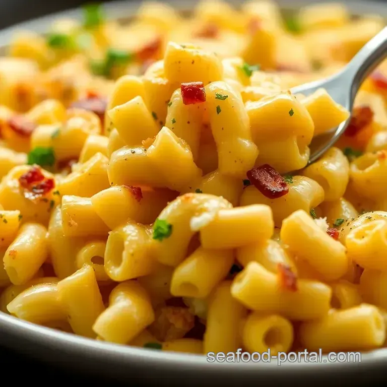 Ultimate Creamy Baked Mac and Cheese presentation