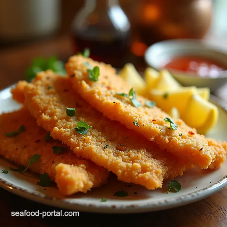 The Ultimate Golden Batter Perfect DeepFried Fish presentation