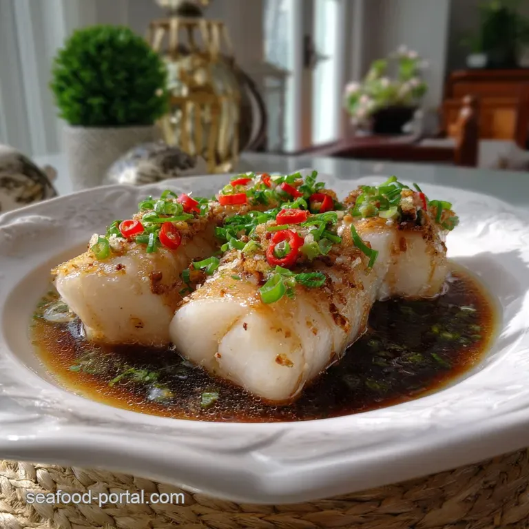The Ultimate Steamed Cod Fish Recipe: Cantonese Style presentation
