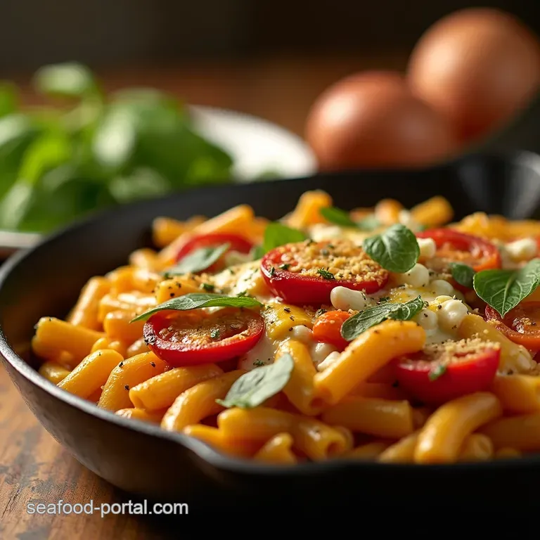 The Sunshine Bake Roasted Vegetable Creamy Feta Pasta OnePan Wonder presentation