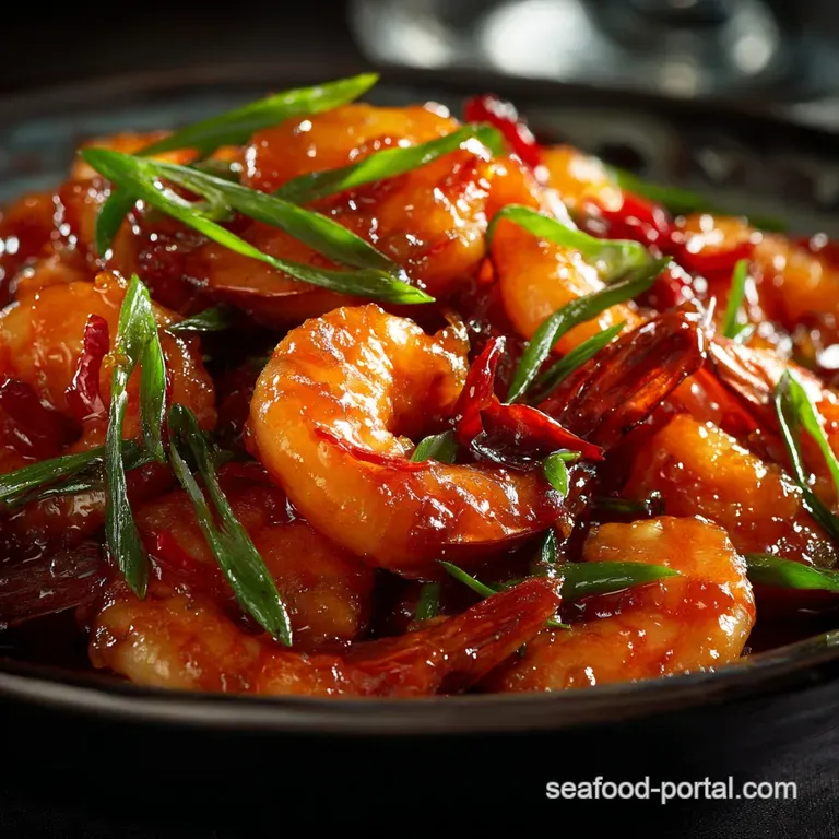 Chinese Shrimp: Master the Velveting Technique for Tender Prawns presentation